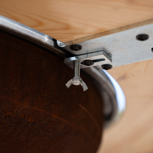Supports métalliques BBQ Plancha Mesa