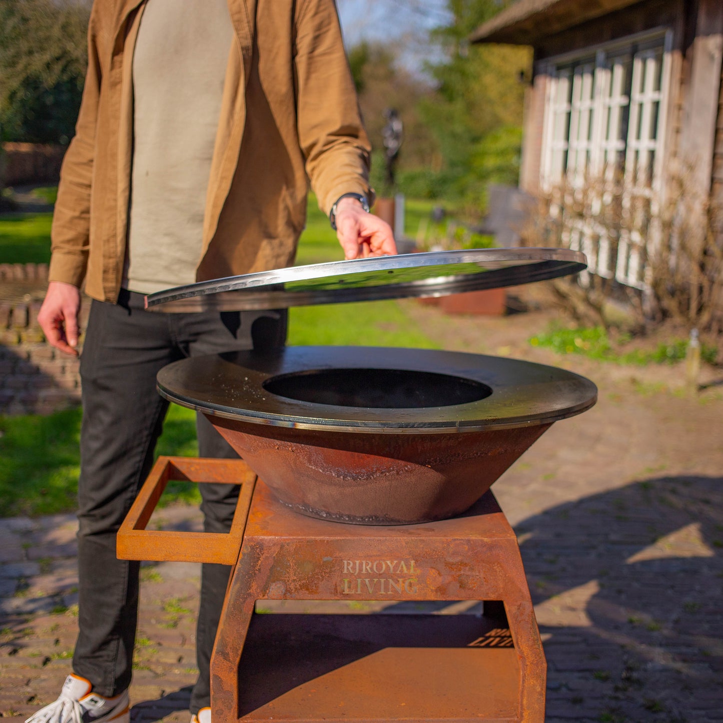 Plaque de recouvrement en acier inoxydable 304 pour plancha BBQ 70 cm