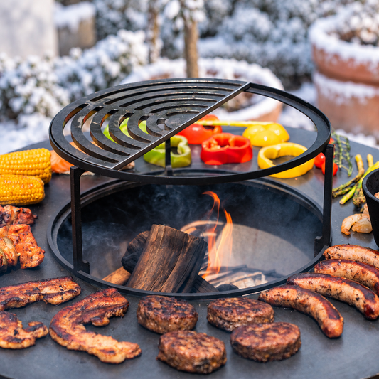 BBQ demi-grille Plancha 36.5x18cm - Accessoire barbecue — ambiance hivernale