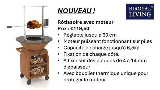 BBQ Plancha rôtissoire set avec moteur (acier inoxydable 304)