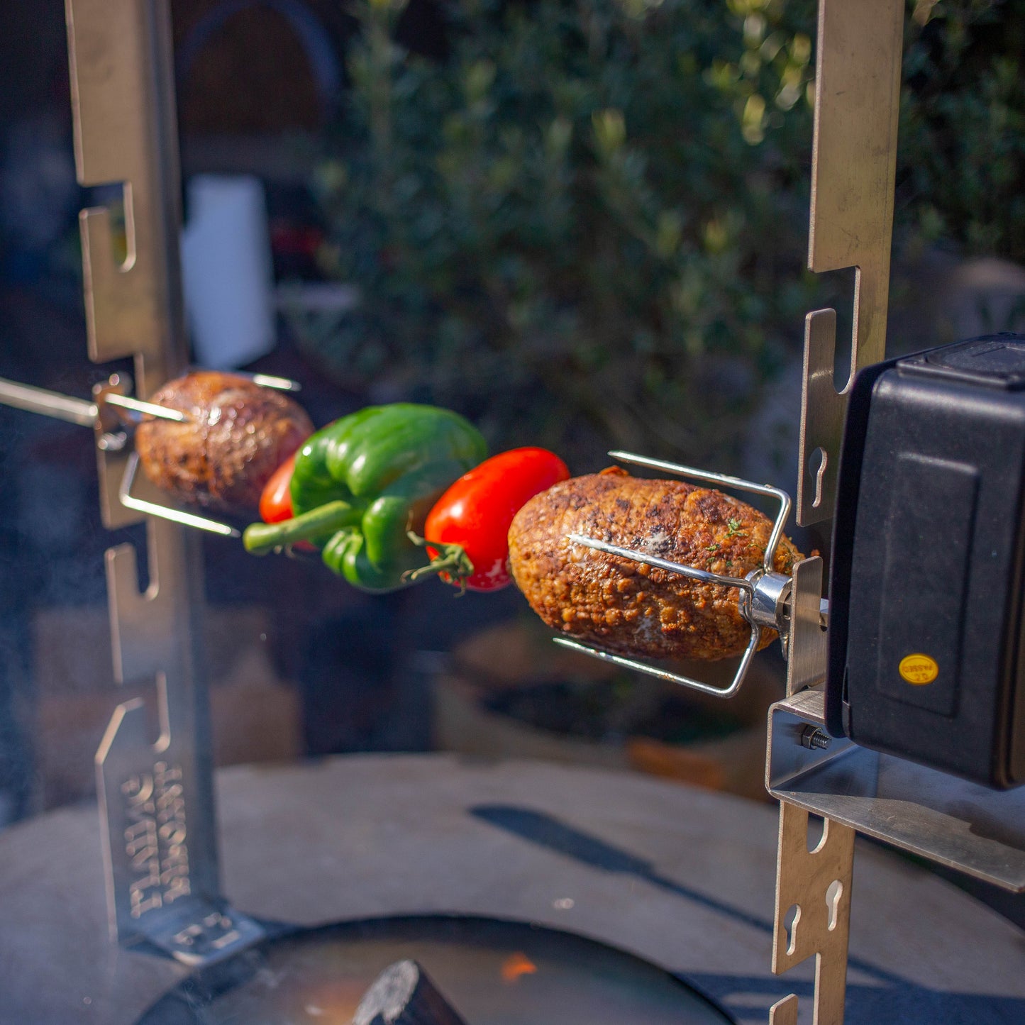 BBQ Plancha rôtissoire set avec moteur (acier inoxydable 304)