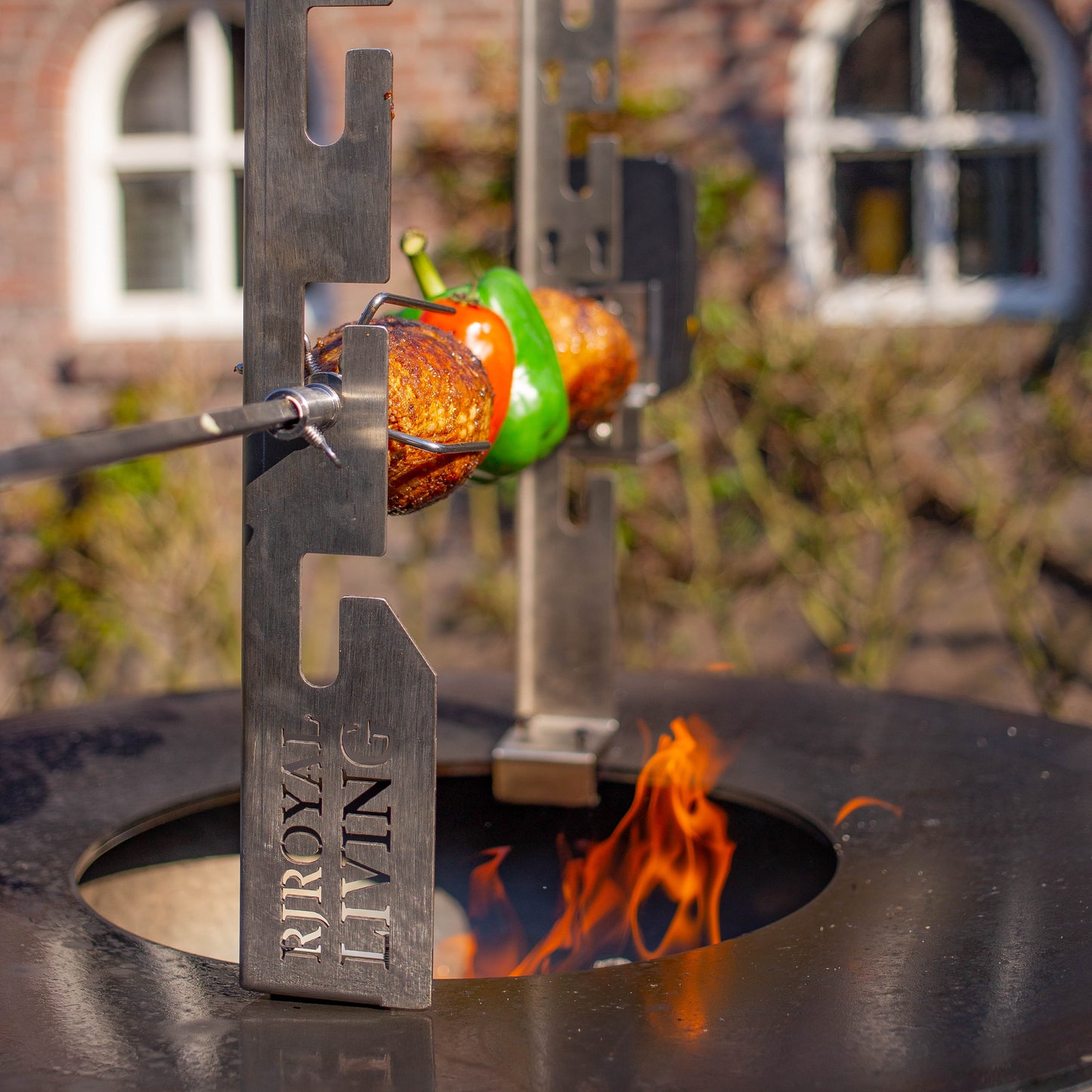 BBQ Plancha rôtissoire set avec moteur (acier inoxydable 304)