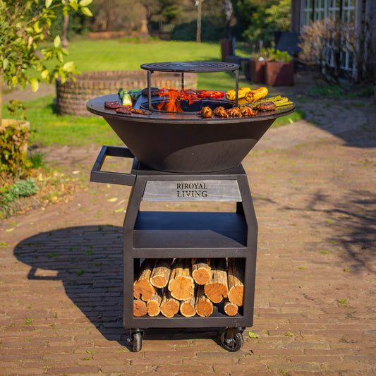 BBQ Plancha Grill Maestro Smokeless XXL Ø80 cm Blackline - Plancha sans fumée