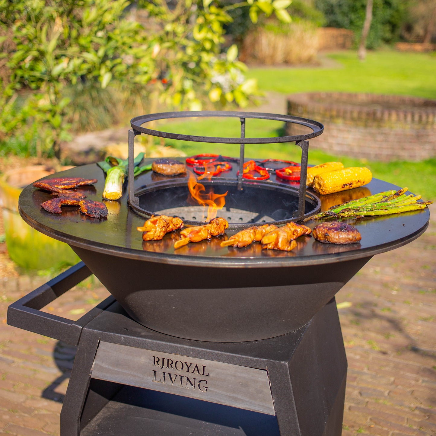 BBQ Plancha Grill Maestro Smokeless XXL Ø80 cm Blackline - Plancha sans fumée