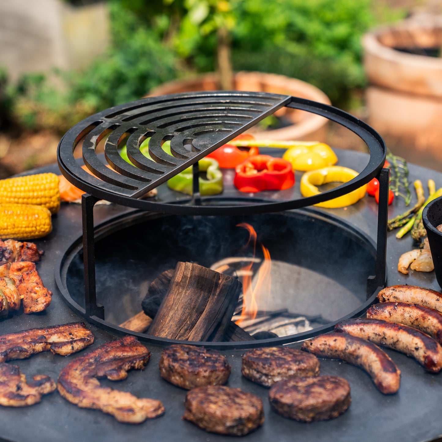 BBQ demi-grille Plancha 36.5x18cm - Accessoire barbecue