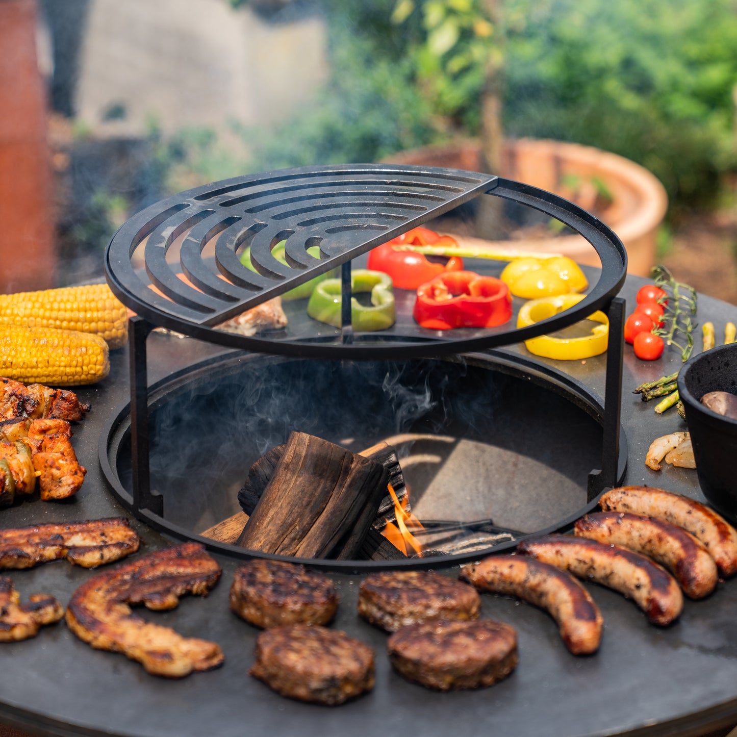 BBQ demi-grille Plancha 36.5x18cm - Accessoire barbecue