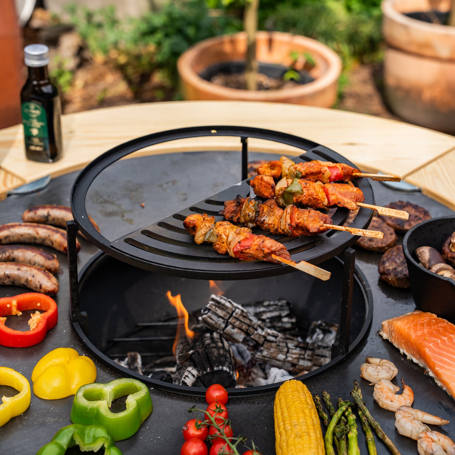 BBQ demi-grille Plancha 36.5x18cm - Accessoire barbecue