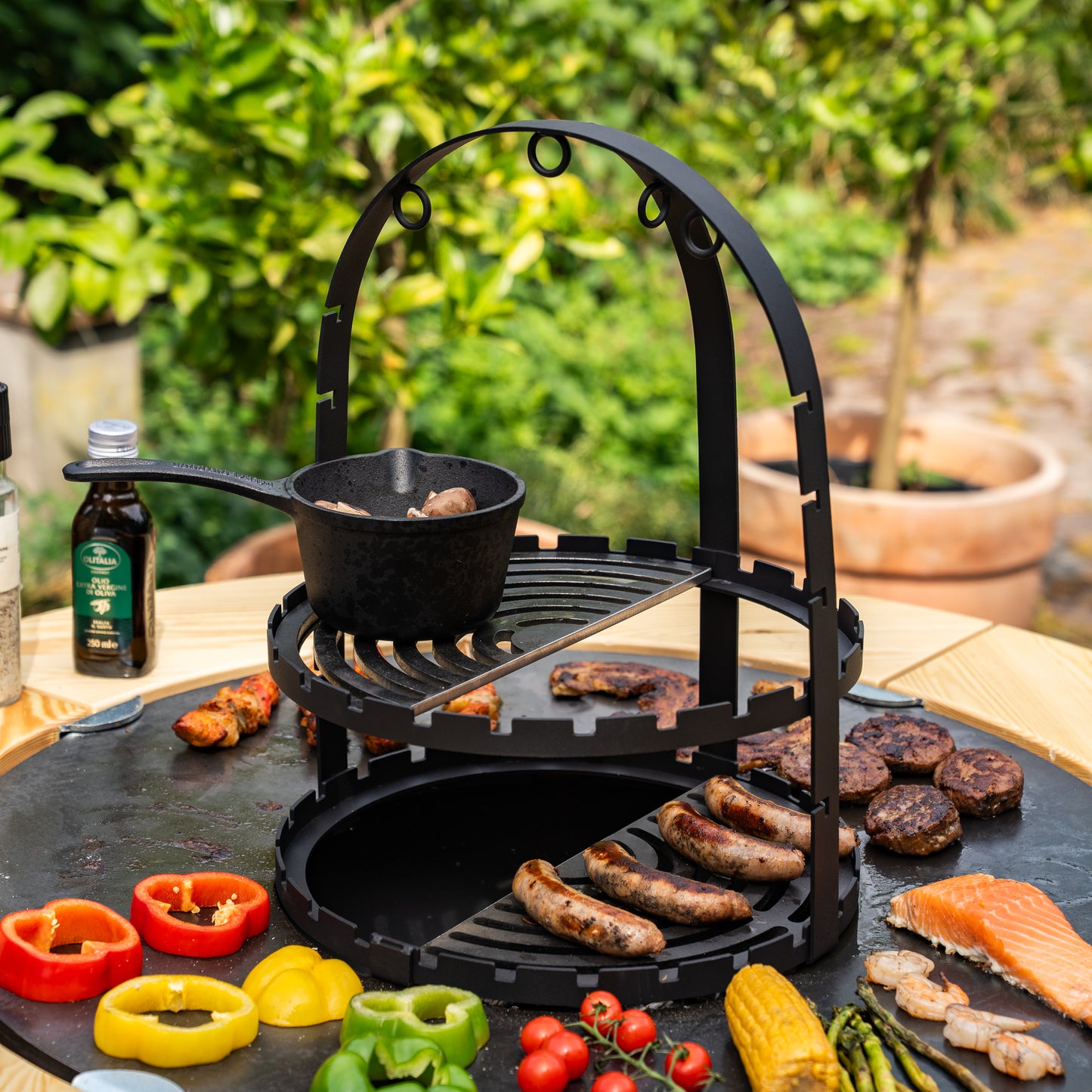 BBQ demi-grille Plancha 36.5x18cm - Accessoire barbecue