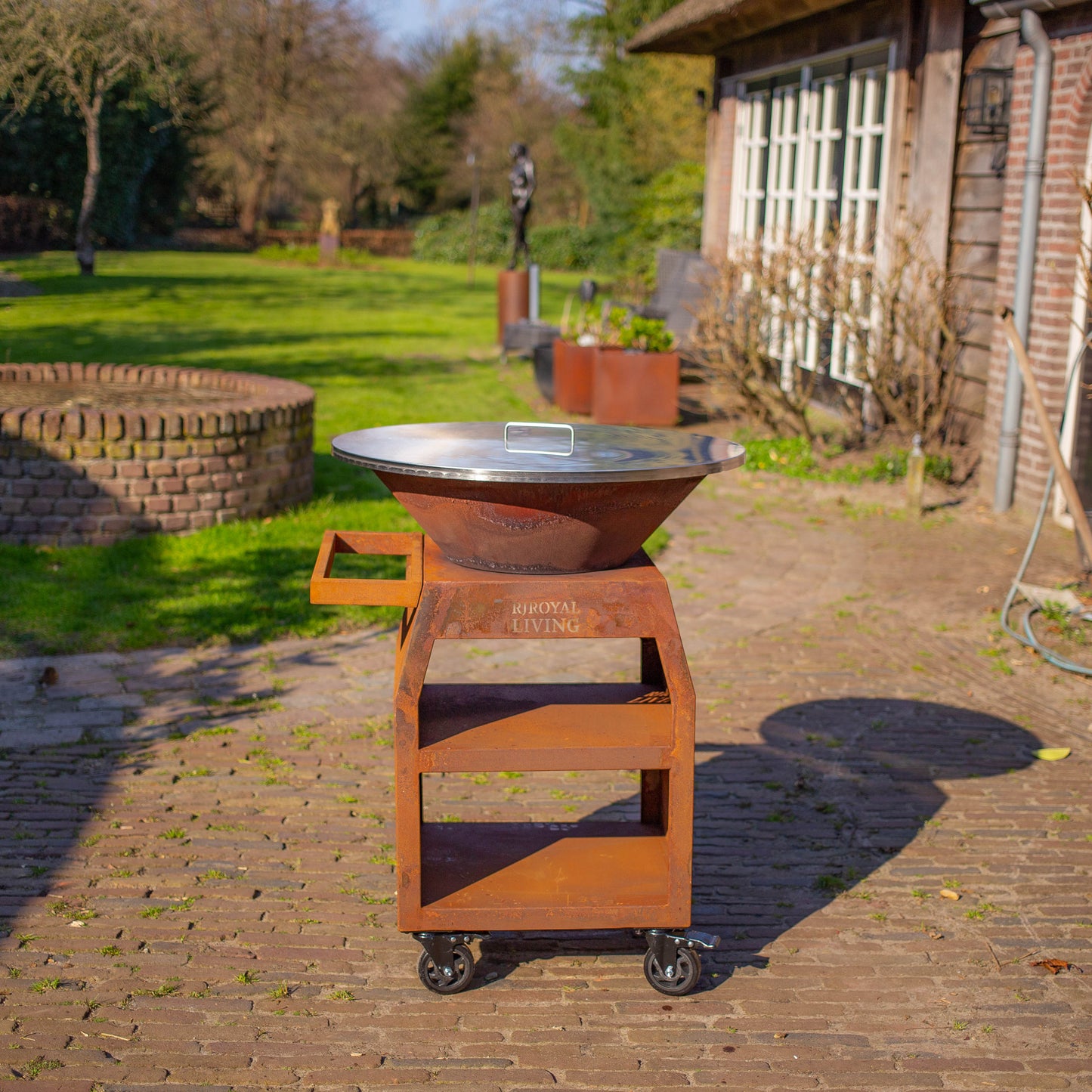 Plaque de recouvrement en acier inoxydable 304 pour plancha BBQ 70 cm