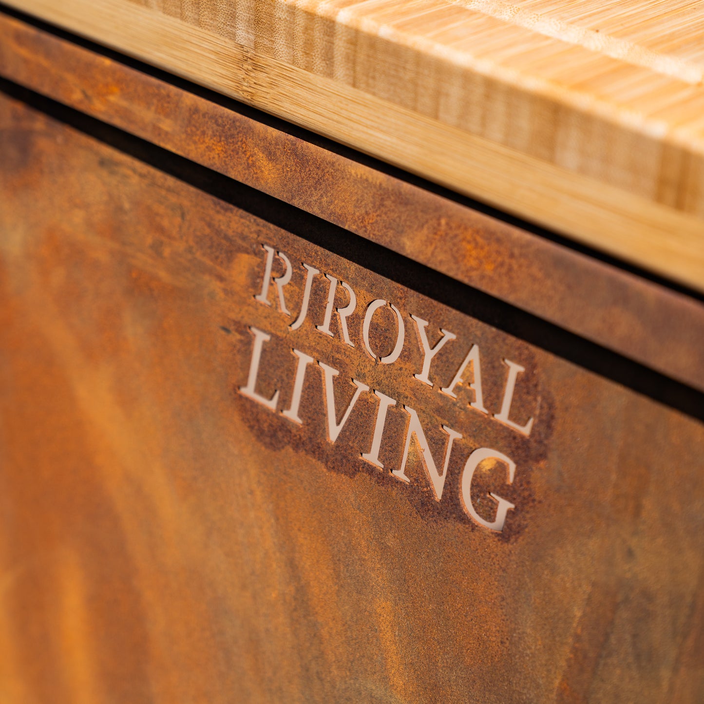 Table Plancha BBQ - Tabla Cortar Acier Corten - Avec Planche à découper