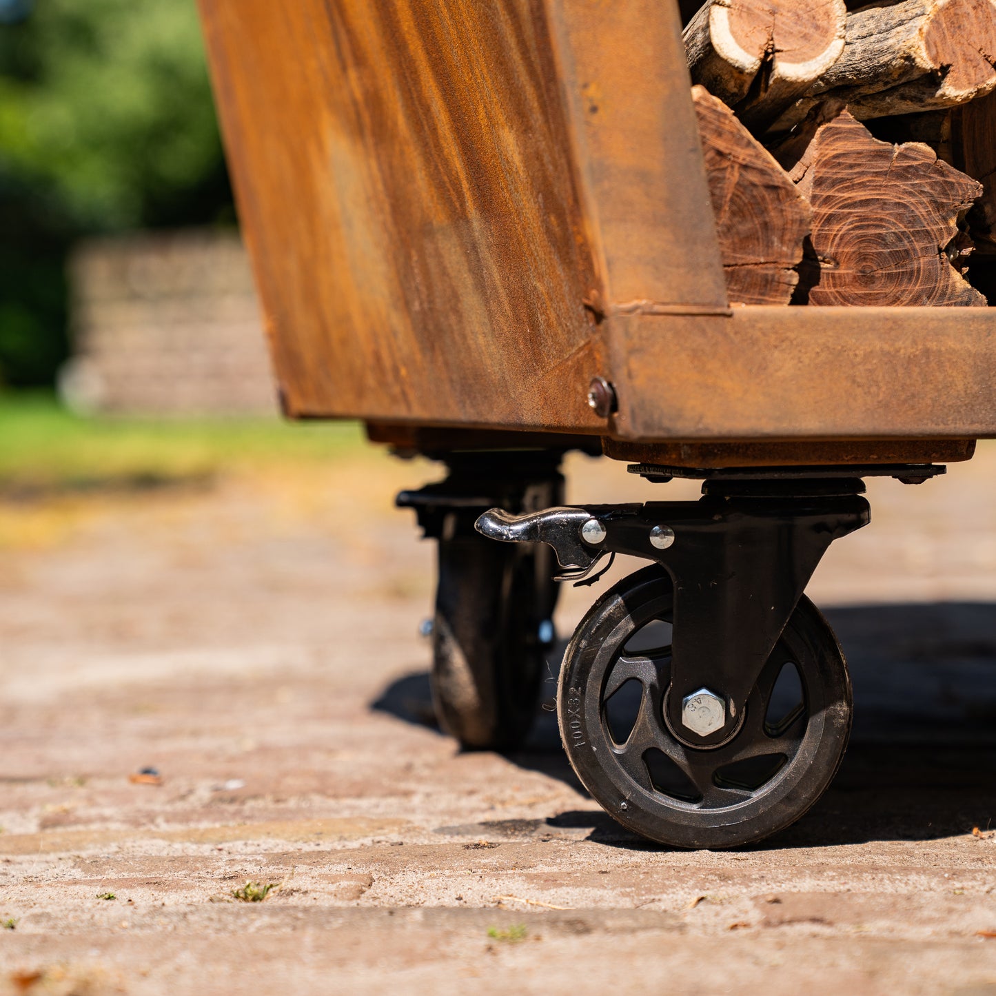 Table Plancha BBQ - Tabla Cortar Acier Corten - Avec Planche à découper