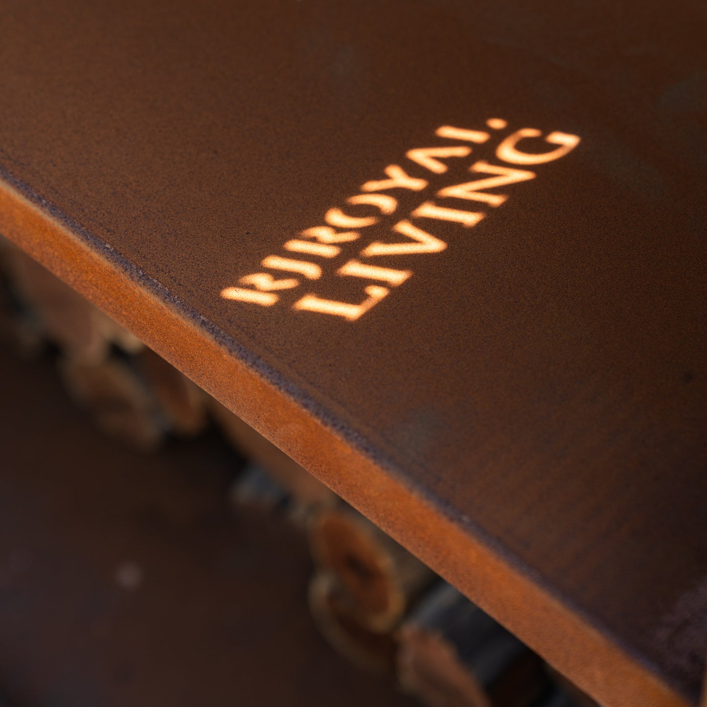 Table Plancha BBQ - Tabla Cortar Acier Corten - Avec Planche à découper