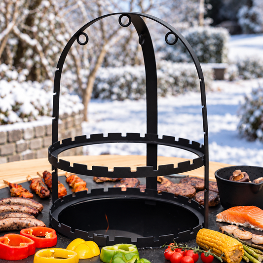 BBQ Plancha Pincho Cage — ambiance hivernale