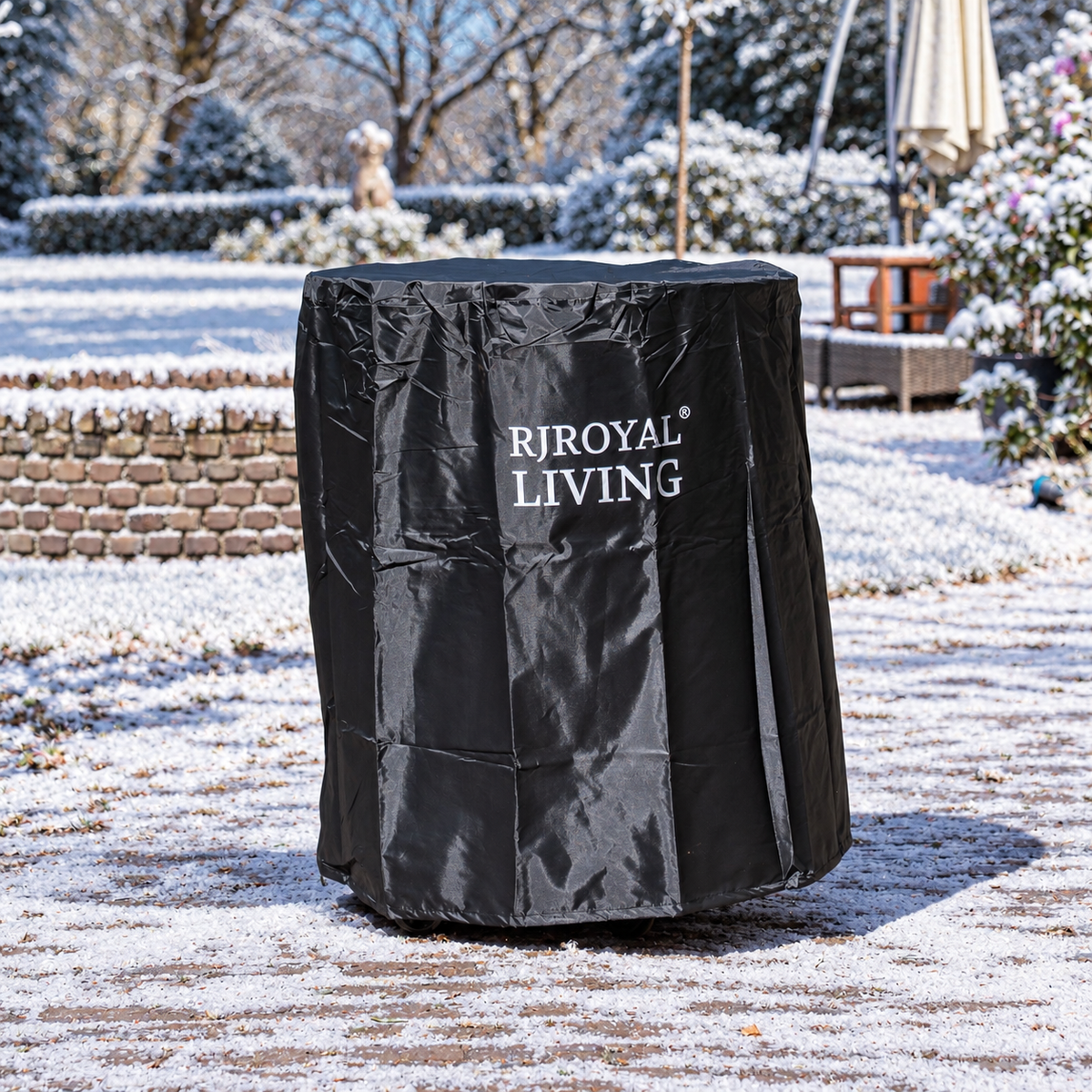 Housse de protection RJRoyal Living pour plancha — ambiance hivernale